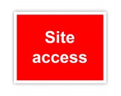 Site Access Correx Sign